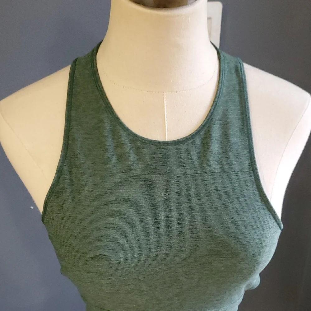 Outdoor Voices Heathered Green Sports Bra Size S